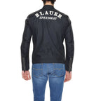 Blauer Black Polyamide Biker Jacket - Zeiniez
