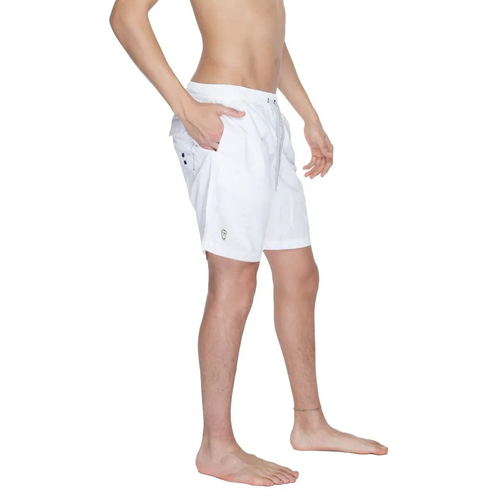 Blauer White Polyamide Swim Shorts - Zeiniez