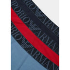 Emporio Armani Underwear Blue Cotton Briefs - Zeiniez