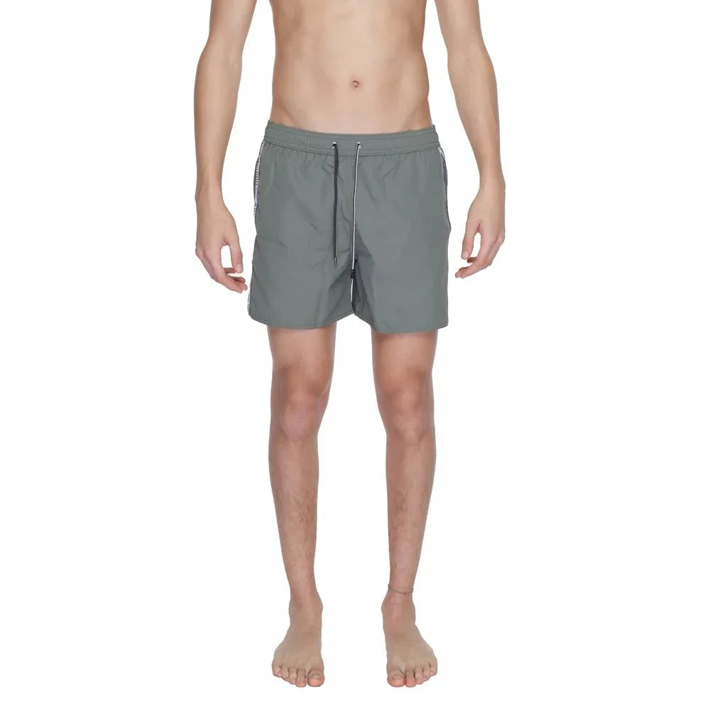 Emporio Armani Underwear Green Polyester Swim Shorts - Zeiniez