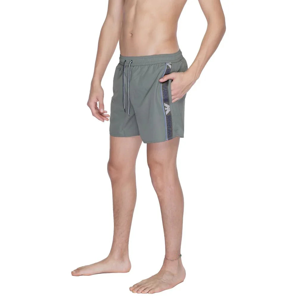 Emporio Armani Underwear Green Polyester Swim Shorts - Zeiniez