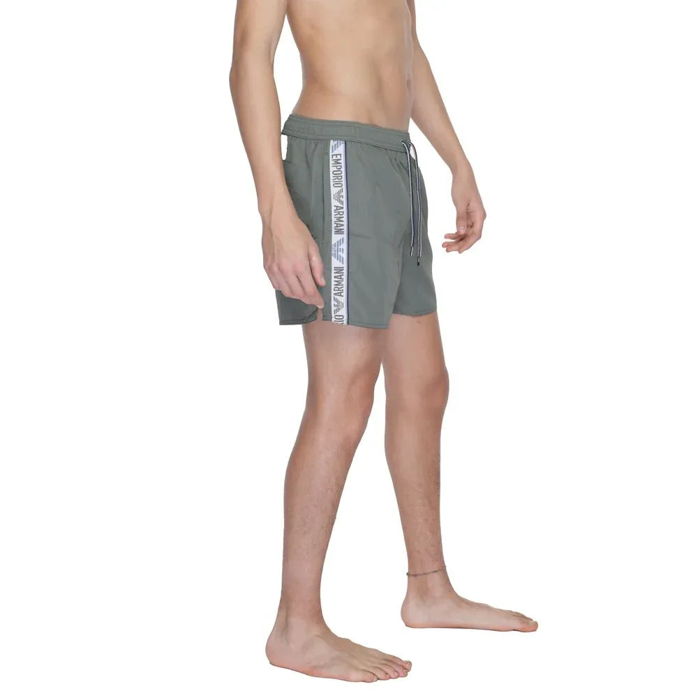 Emporio Armani Underwear Green Polyester Swim Shorts - Zeiniez