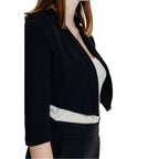 Rinascimento Black Polyester Sleveless Jacket - Zeiniez