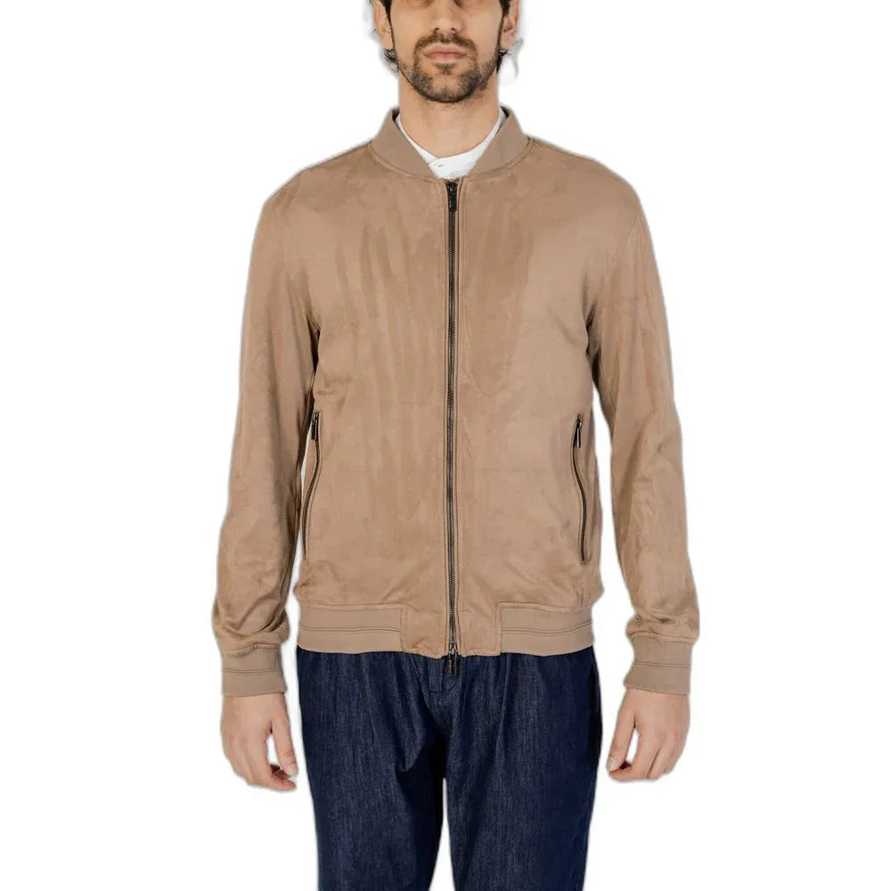 Hamaki-Ho Brown Polyester Bomber - Zeiniez