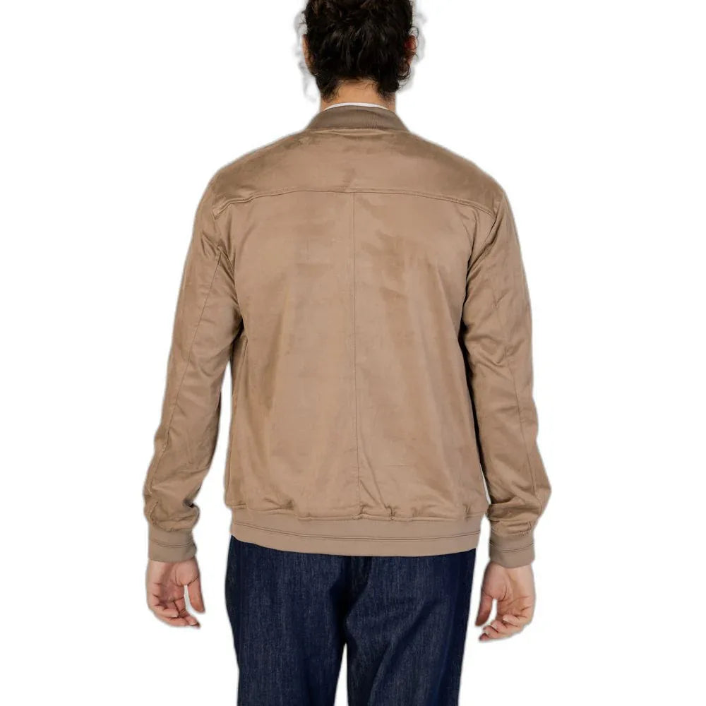 Hamaki-Ho Brown Polyester Bomber - Zeiniez