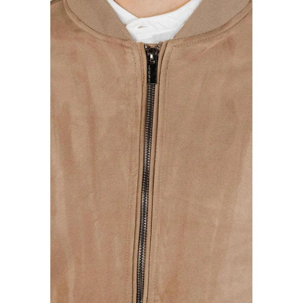 Hamaki-Ho Brown Polyester Bomber - Zeiniez