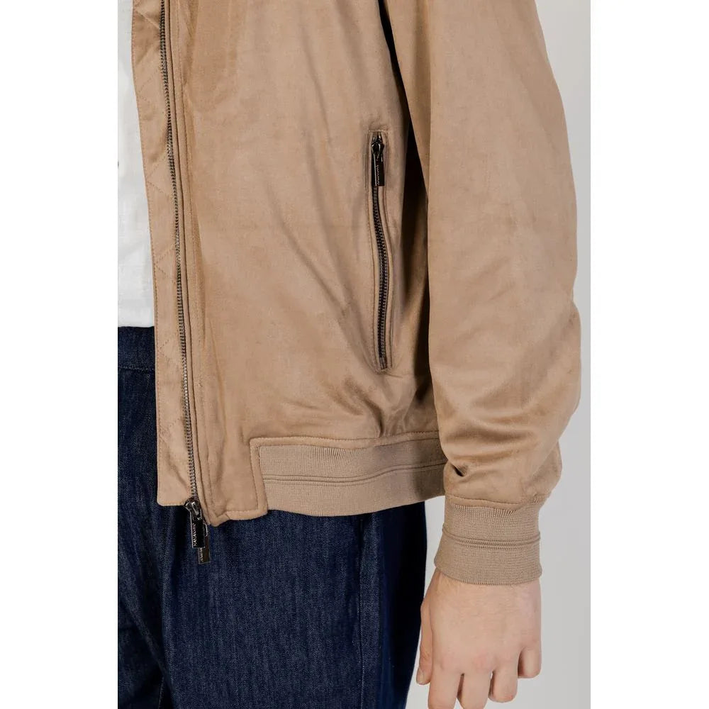 Hamaki-Ho Brown Polyester Bomber - Zeiniez