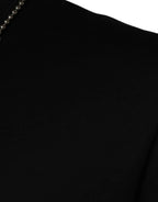 Dolce & Gabbana Black Cotton Necklace Embellished T-shirt - Zeiniez