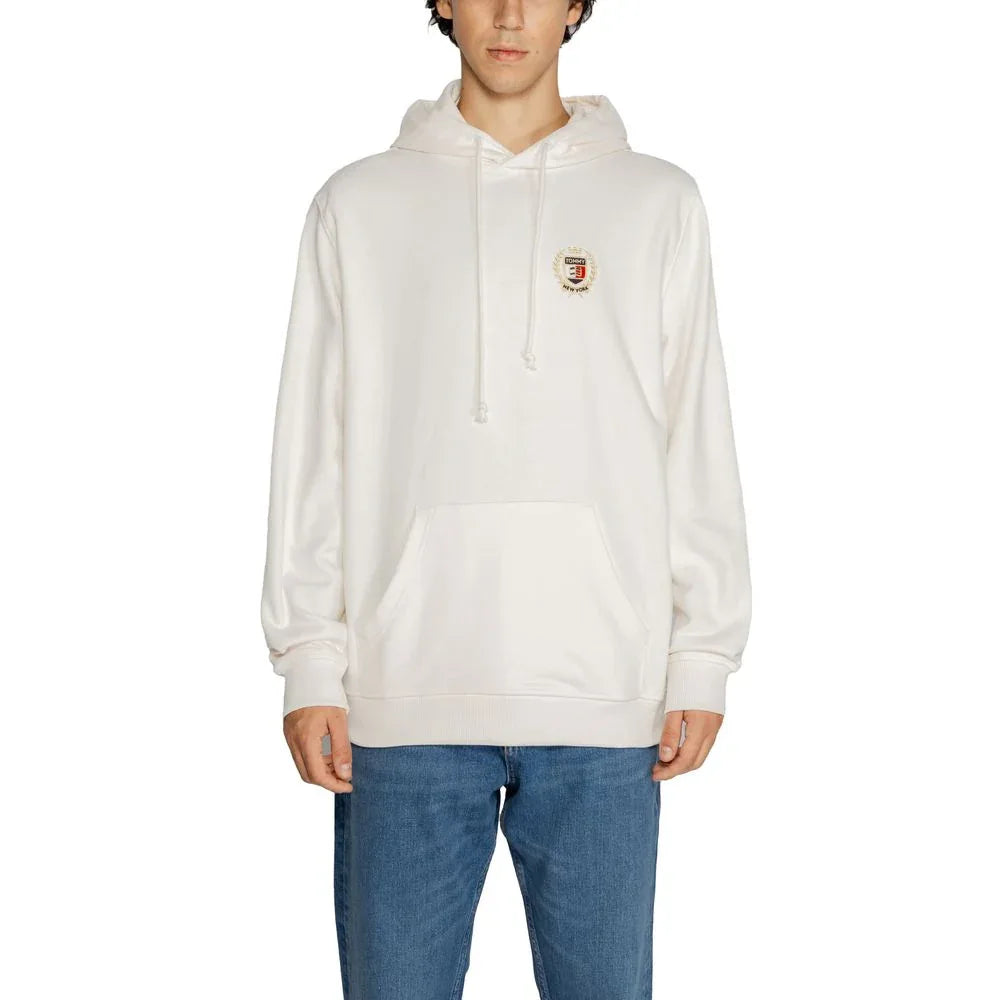 Tommy Hilfiger Jeans White Cotton Hoodie - Zeiniez
