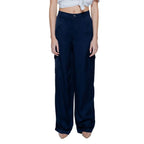Street One Blue Viscose Casual Pants - Zeiniez