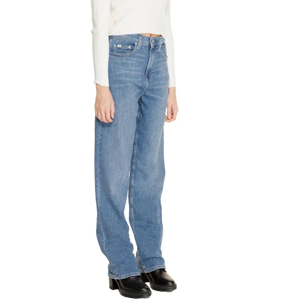 Calvin Klein Jeans Blue Cotton Relaxed Fit Jeans - Zeiniez