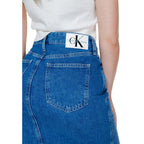 Calvin Klein Jeans Blue Cotton Long Skirt - Zeiniez