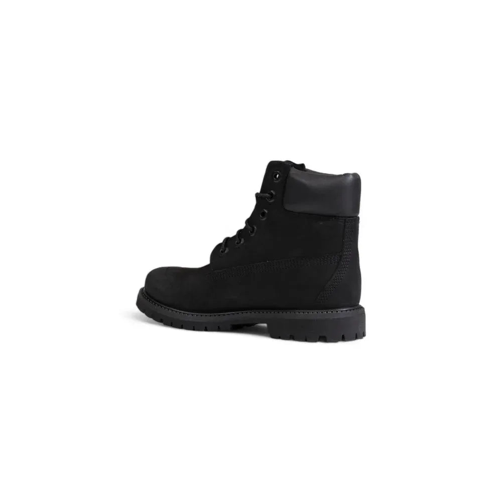 Timberland Black Recycled Leather Lace-Up Boots - Zeiniez