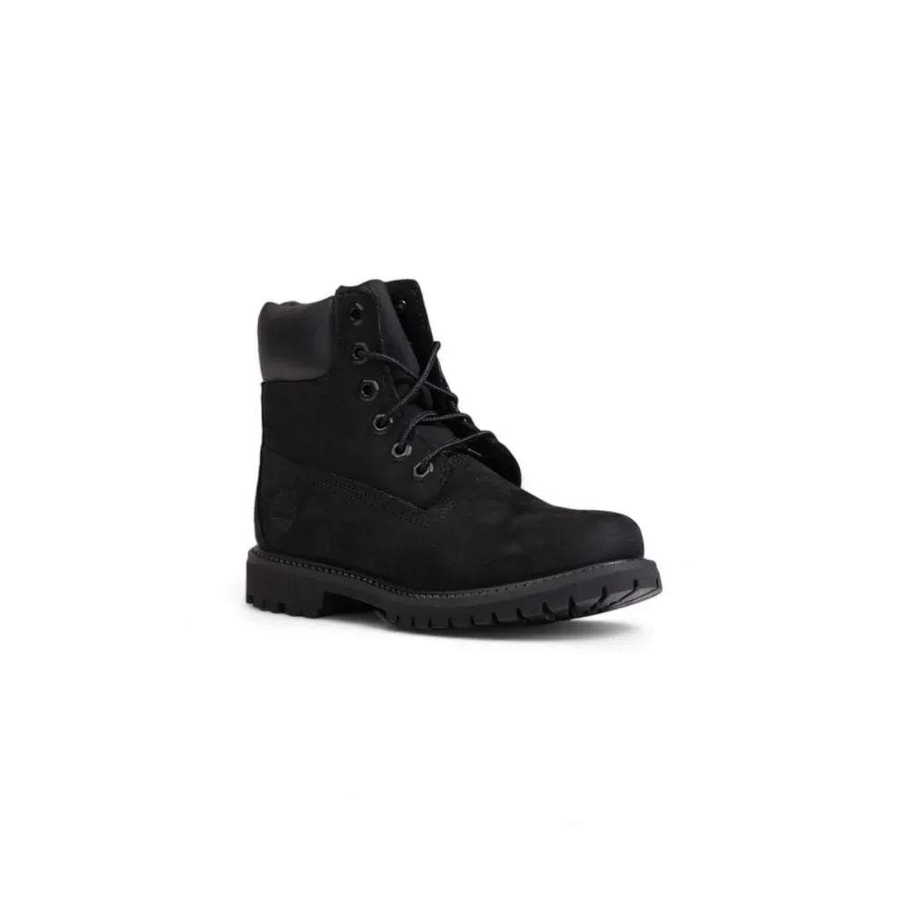 Timberland Black Recycled Leather Lace-Up Boots - Zeiniez