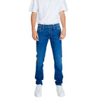 Replay Blue Cotton Relaxed Fit Jeans - Zeiniez