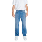 Replay Blue Cotton Relaxed Fit Jeans - Zeiniez