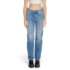 Replay Blue Cotton Mom Jeans - Zeiniez