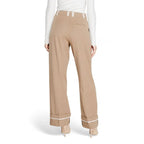 Only Brown Recycled Polyester Casual Pants - Zeiniez