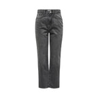 Only Gray Cotton Mom Jeans - Zeiniez