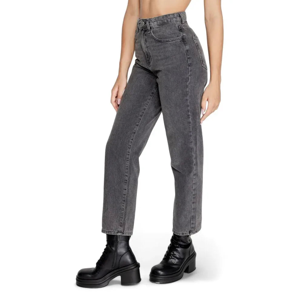 Only Gray Cotton Mom Jeans - Zeiniez