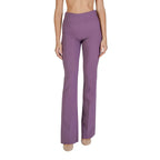 Sandro Ferrone Purple Polyester Flared Pants - Zeiniez