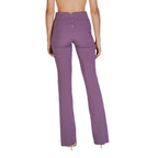 Sandro Ferrone Purple Polyester Flared Pants - Zeiniez