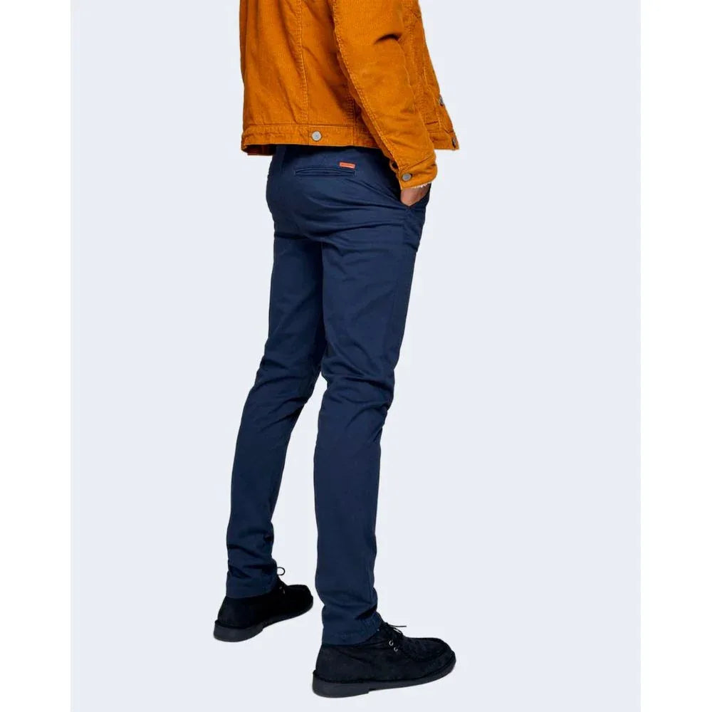 Jack Jones Blue Cotton Skinny Pants - Zeiniez