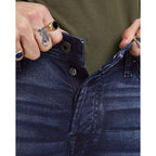 Jack Jones Blue Cotton Relaxed Fit Jeans - Zeiniez