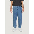 Jack Jones Blue Cotton Relaxed Fit Jeans - Zeiniez