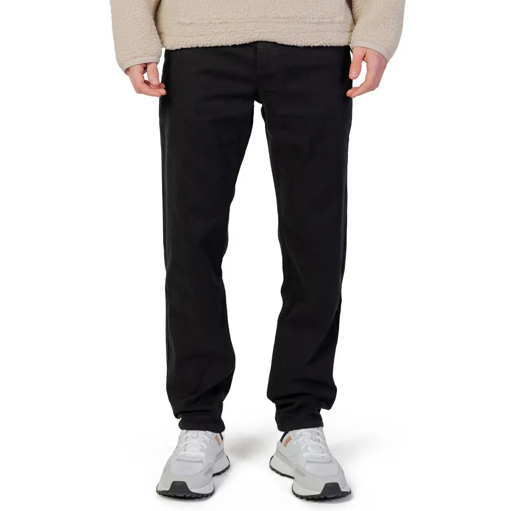 Hugo Boss Black Cotton Chino Pants - Zeiniez