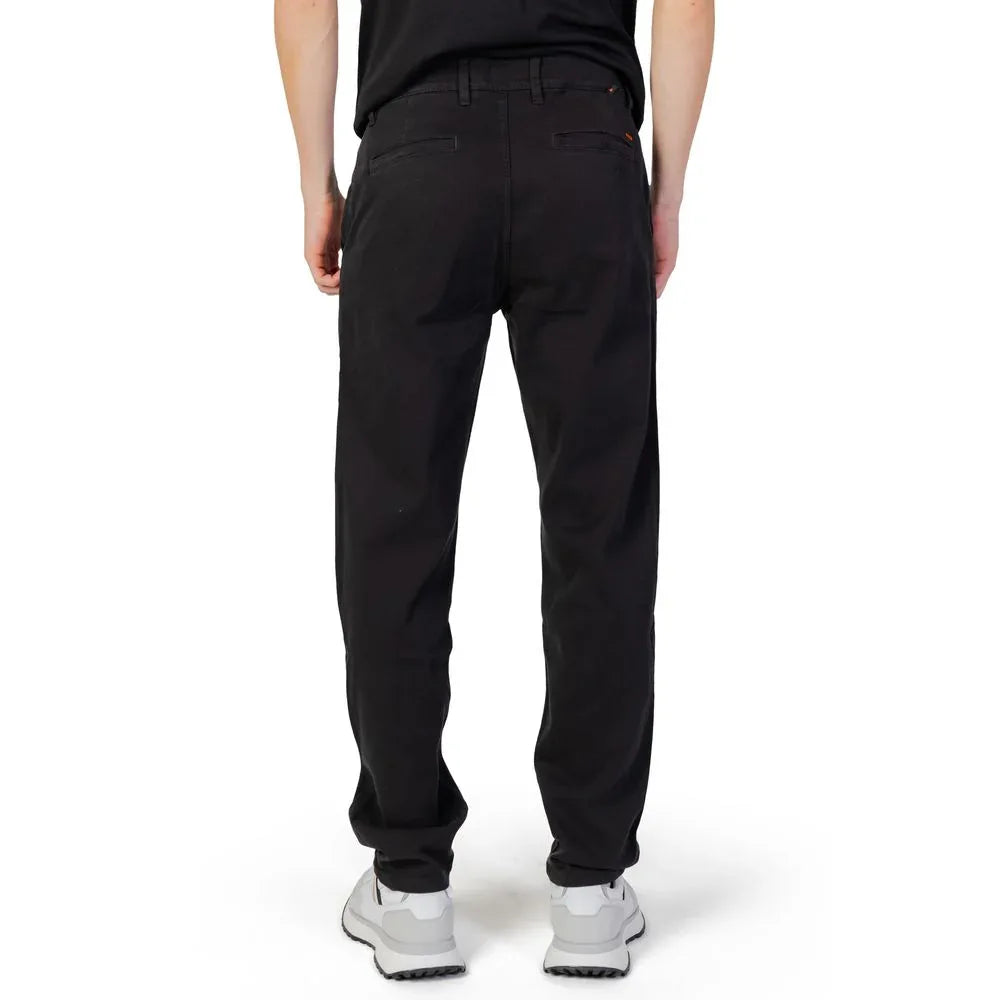 Hugo Boss Black Cotton Chino Pants - Zeiniez