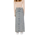Calvin Klein Jeans Blue Cotton Long Skirt - Zeiniez