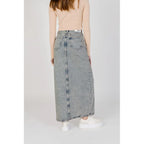 Calvin Klein Jeans Blue Cotton Long Skirt - Zeiniez