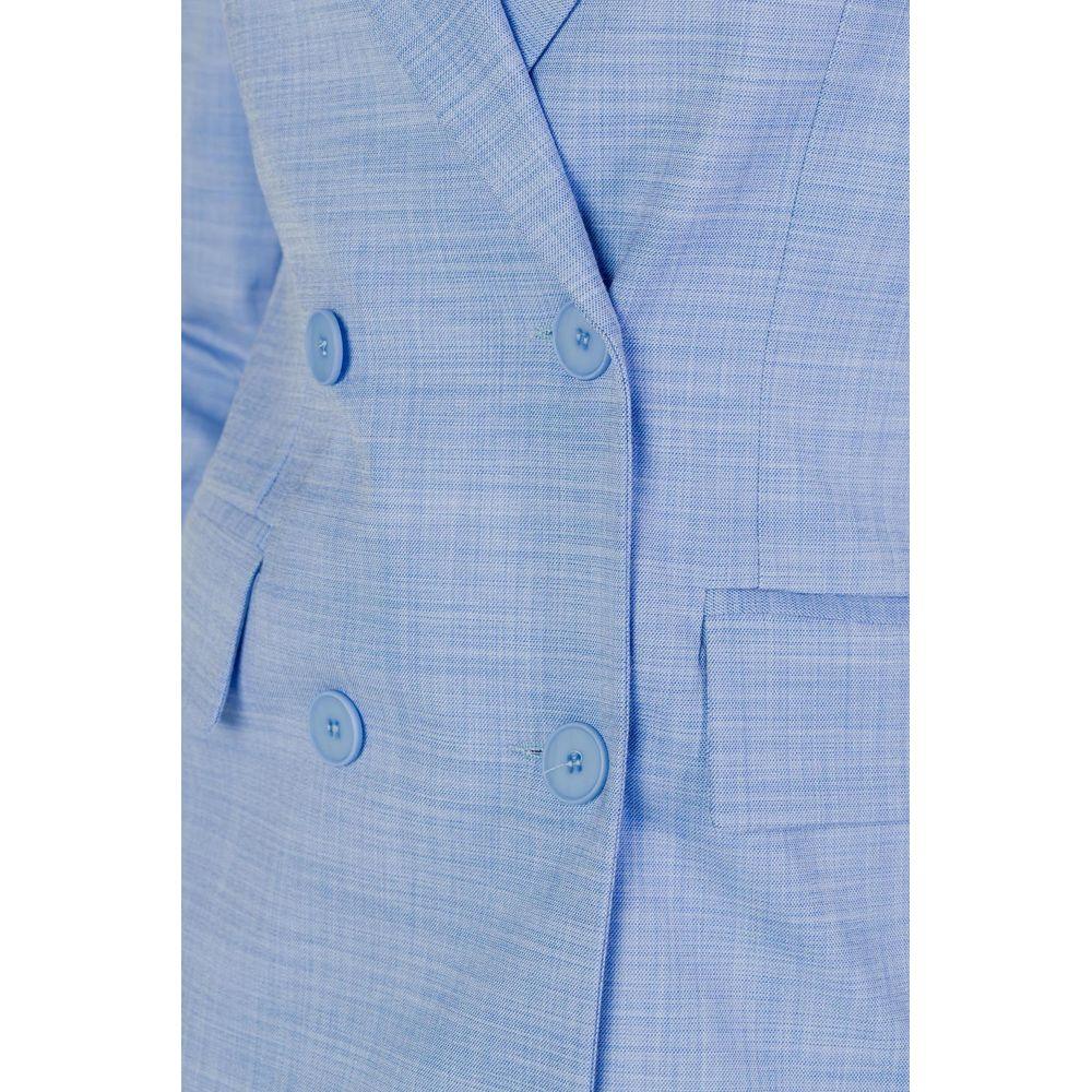 Sandro Ferrone Blue Viscose Blazer - Zeiniez