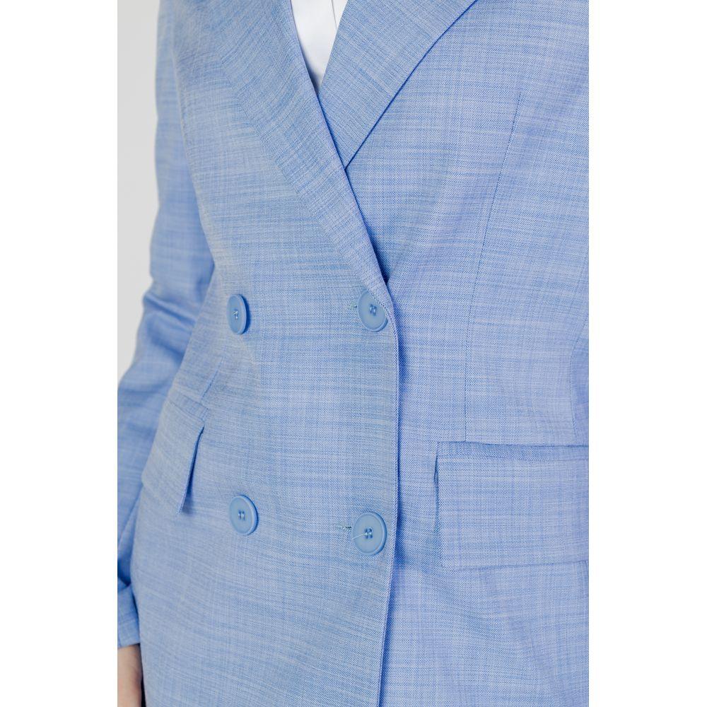 Sandro Ferrone Blue Viscose Blazer - Zeiniez