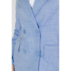 Sandro Ferrone Blue Viscose Blazer - Zeiniez