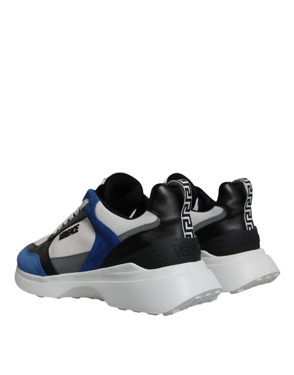 Versace Multicolor Canvas Quad Fabric Medusa Low Top Sneakers Shoes - Zeiniez