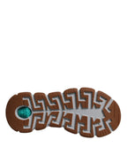 Versace White Trigreca Barocco Print Low Top Sneakers Shoes - Zeiniez