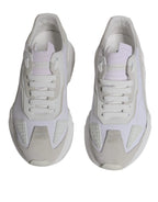 Dolce & Gabbana White Leather Daymaster Low Top Sneakers Shoes - Zeiniez