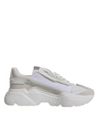Dolce & Gabbana White Leather Daymaster Low Top Sneakers Shoes - Zeiniez