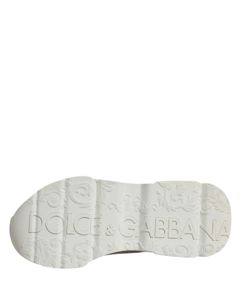 Dolce & Gabbana White Leather Daymaster Low Top Sneakers Shoes - Zeiniez