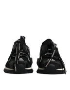 Dolce & Gabbana Black White Logo Sorrento Mens Sneakers Shoes - Zeiniez