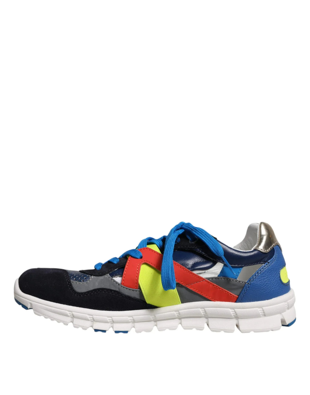 Dolce & Gabbana Multicolor Leather Suede Low Top Sneakers Shoes - Zeiniez