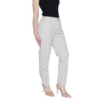 Street One Beige Cotton Casual Pants - Zeiniez