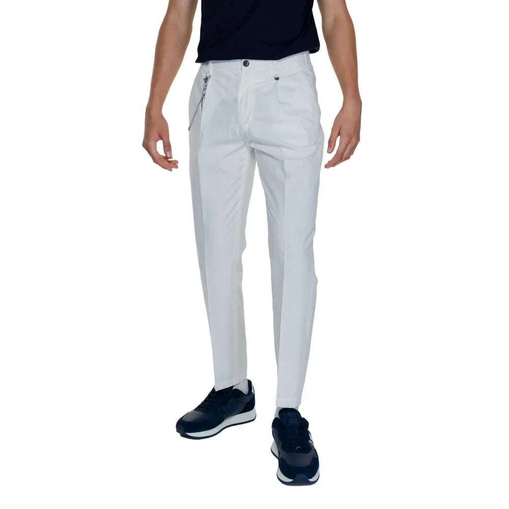 Antony Morato White Cotton Casual Pants - Zeiniez