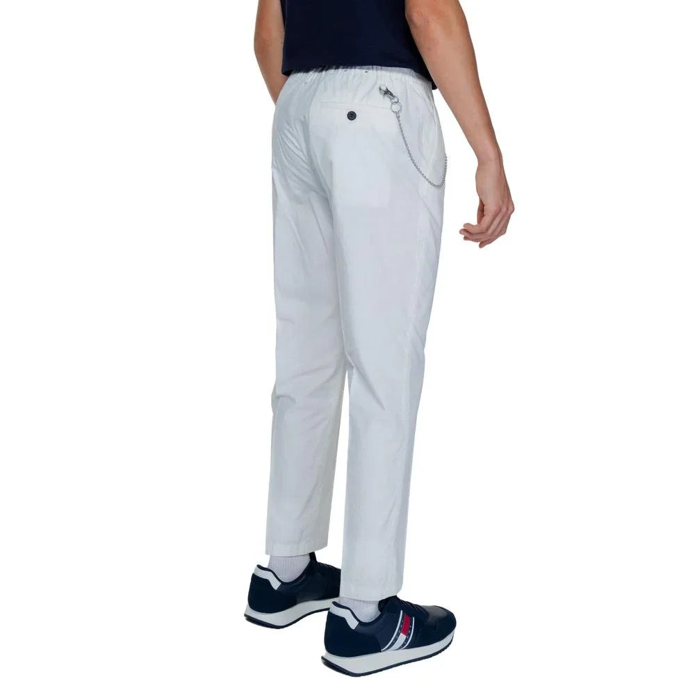 Antony Morato White Cotton Casual Pants - Zeiniez