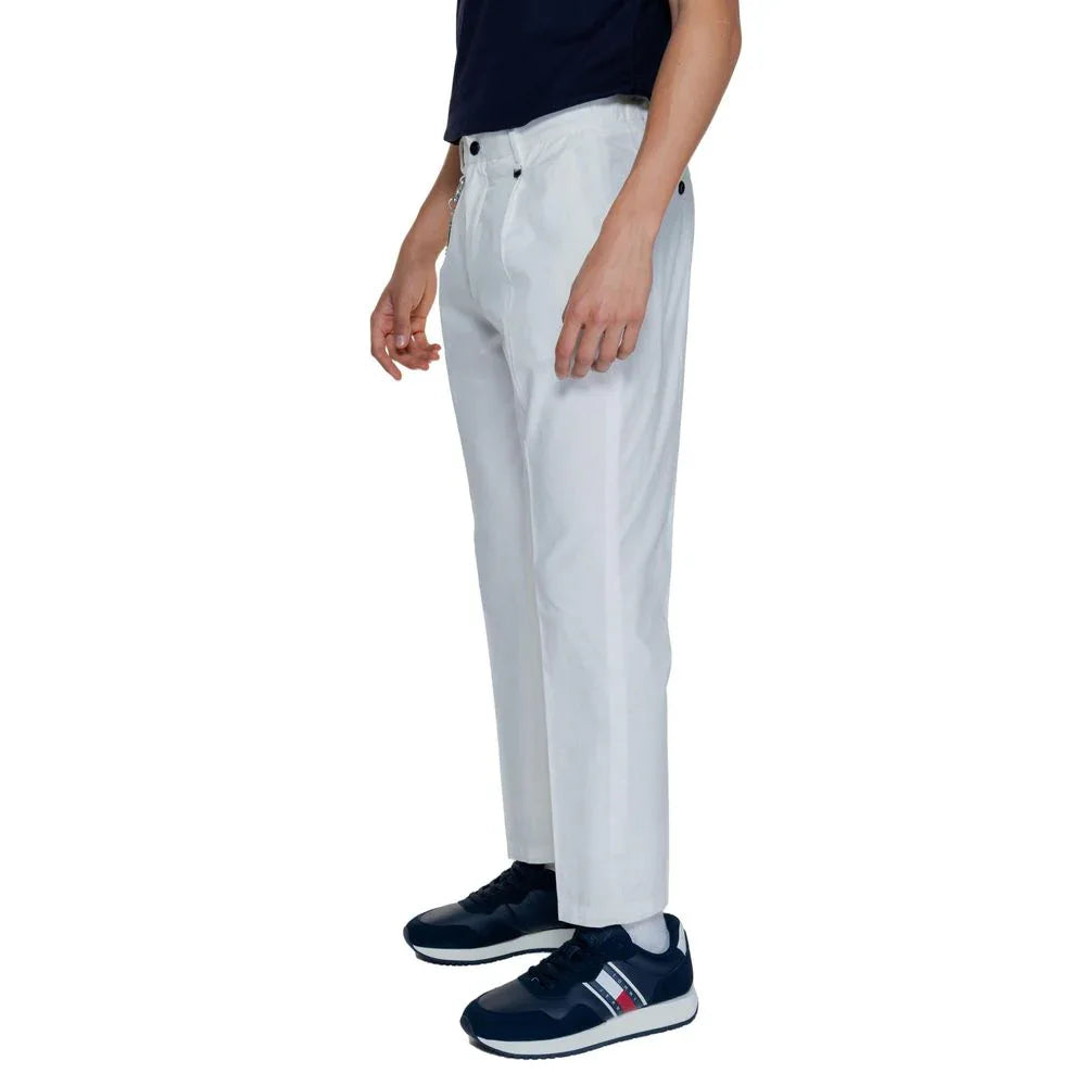Antony Morato White Cotton Casual Pants - Zeiniez