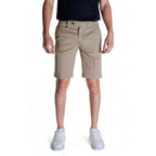 Antony Morato Beige Cotton Bermuda Shorts - Zeiniez