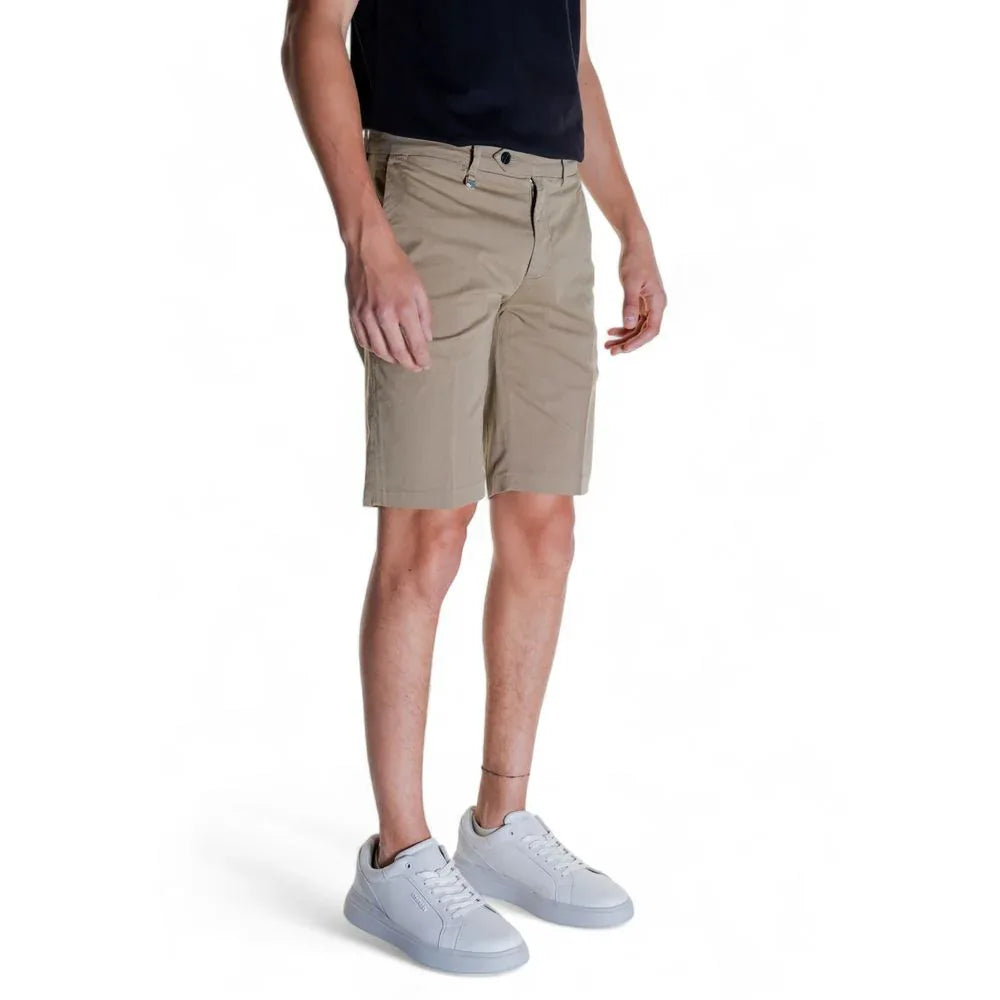 Antony Morato Beige Cotton Bermuda Shorts - Zeiniez