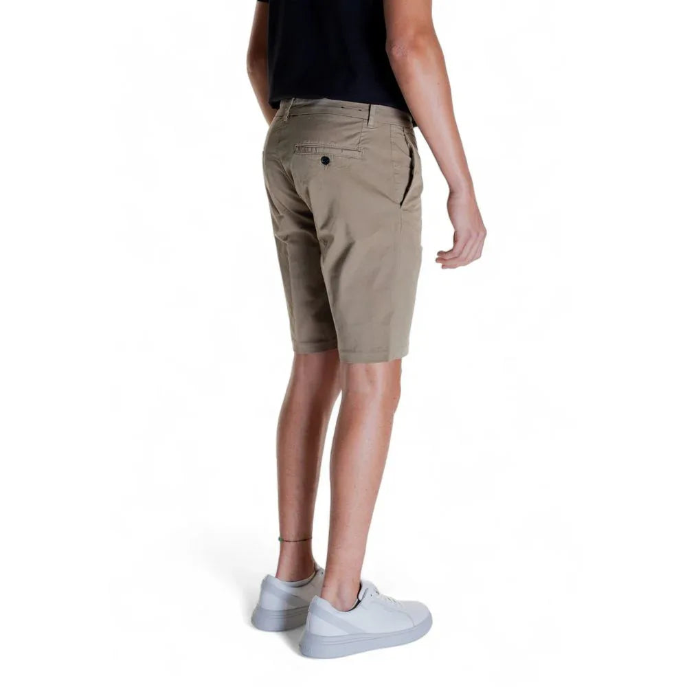 Antony Morato Beige Cotton Bermuda Shorts - Zeiniez